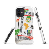Johannesburg Südafrika Afrikanische Flagge iPhone Hülle 15 14 13 12 11 Pro Max Plus Mini Geschenk Reise Souvenir