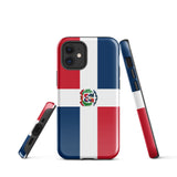 Dominican Republic República Dominicana Flag iPhone 15 14 13 12 11 Pro Max Plus Mini Phone Case iPhone Tough Rugged Protective iPhone case