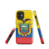 Ecuador Ecuadorianische Flagge iPhone 15 14 13 12 11 Pro Max Plus Mini Handyhülle iPhone Robuste Schutzhülle