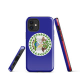 Belice Funda para iPhone con la bandera de Belice 15, 14, 13, 12, 11 Pro Max Plus Mini Ideas de regalo Mapa del país Horizonte Regalo para ella Ideas para él Recuerdo de viaje