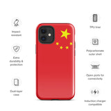 Funda para iPhone 15, 14, 13, 12 y 11 Pro Max Plus Mini con bandera china Ideas de regalo Mapa del país Horizonte Regalo para ella Ideas para él Recuerdo de viaje