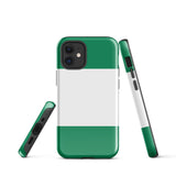 Funda para iPhone 15, 14, 13, 12 y 11 Pro Max Plus Mini con bandera de Nigeria Ideas para regalos Mapa del país Horizonte Regalo para ella Ideas para él Recuerdo de viaje