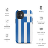 Funda para iPhone 15, 14, 13, 12, 11 Pro Max Plus Mini con bandera griega, regalo de recuerdo de viaje