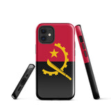 Angola Angolanische Flagge iPhone Hülle 15 14 13 12 11 Pro Max Plus Mini Geschenk Reise Souvenir