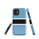 Funda para iPhone 15, 14, 13, 12, 11 Pro Max Plus Mini con bandera de Botsuana, regalo de recuerdo de viaje