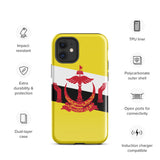 Funda para iPhone 15, 14, 13, 12, 11 Pro Max Plus Mini con bandera de Brunei, regalo de recuerdo de viaje