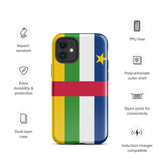 Funda para iPhone 15, 14, 13, 12, 11 Pro Max Plus Mini con bandera de la República Centroafricana, regalo de recuerdo de viaje