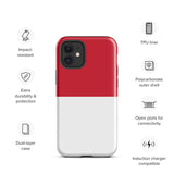 Monaco Monégasque Flag iPhone Case 15 14 13 12 11 Pro Max Plus Mini Gift Travel Souvenir