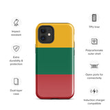 Litauen Lietuva Litauische Flagge iPhone Hülle 15 14 13 12 11 Pro Max Plus Mini Geschenk Reise Souvenir