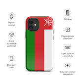 Funda para iPhone 15, 14, 13, 12, 11 Pro Max Plus Mini con bandera de Omán, regalo de recuerdo de viaje