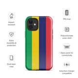 Funda para iPhone 15, 14, 13, 12, 11 Pro Max Plus Mini con bandera de Mauricio, regalo de recuerdo de viaje