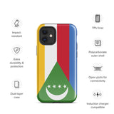 Funda para iPhone 15, 14, 13, 12, 11 Pro Max Plus Mini con bandera de Comoras, regalo de recuerdo de viaje