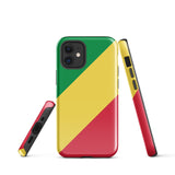 Funda para iPhone 15, 14, 13, 12, 11 Pro Max Plus Mini con bandera del Congo, regalo de recuerdo de viaje