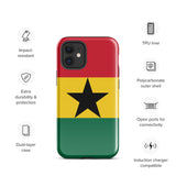 Ghana Ghanaian Flag iPhone Case 15 14 13 12 11 Pro Max Plus Mini Gift Travel Souvenir