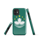 Funda para iPhone 15, 14, 13, 12, 11 Pro Max Plus Mini con bandera de Macao, regalo de recuerdo de viaje