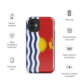 Funda para iPhone 15, 14, 13, 12, 11 Pro Max Plus Mini con bandera de Kiribati, regalo de recuerdo de viaje