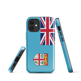 Fiji Flag iPhone Case 15 14 13 12 11 Pro Max Plus Mini Gift Travel Souvenir
