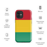 Funda para iPhone 15, 14, 13, 12, 11 Pro Max Plus Mini con bandera de Guinea, regalo de recuerdo de viaje