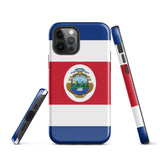 Costa Rica Rican Flag iPhone 15 14 13 12 11 Pro Max Plus Mini Phone Case iPhone Tough Rugged Protective iPhone case