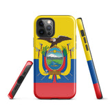 Ecuador Ecuadorianische Flagge iPhone 15 14 13 12 11 Pro Max Plus Mini Handyhülle iPhone Robuste Schutzhülle
