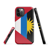 Antigua and Barbuda Flag iPhone case 15 14 13 12 11 Pro Max Plus Mini Antigua and Barbuda Bandana Map Gift Ideas