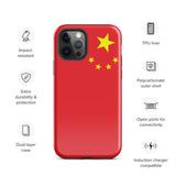 Funda para iPhone 15, 14, 13, 12 y 11 Pro Max Plus Mini con bandera china Ideas de regalo Mapa del país Horizonte Regalo para ella Ideas para él Recuerdo de viaje