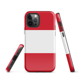 Funda para iPhone 15, 14, 13, 12 y 11 Pro Max Plus Mini con bandera peruana, ideas para regalos, mapa del país, horizonte, regalo para ella, ideas para él, recuerdo de viaje