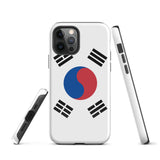 Funda para iPhone 15, 14, 13, 12 y 11 Pro Max Plus Mini con bandera de Corea del Sur Ideas para regalos Mapa del país Horizonte Regalo para ella Ideas para él Recuerdo de viaje
