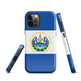 Funda para iPhone 15, 14, 13, 12, 11 Pro Max Plus Mini con bandera salvadoreña, ideas para regalos, mapa del país, regalo para ella, ideas para él, recuerdo de viaje