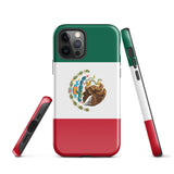 Mexico Mexican Flag iPhone Case 15 14 13 12 11 Pro Max Plus Mini Tough Fitted Hard Protective Shell Glossy Rubber Phone Case Gift Idea