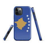 Kosovo Kosovar Flagge iPhone Hülle 15 14 13 12 11 Pro Max Plus Mini Geschenkideen Landkarte Skyline Geschenk für Sie Ihn Ideen Reise Souvenir