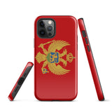 Montenegro Montenegrin Flag iPhone Case 15 14 13 12 11 Pro Max Plus Mini Gift Ideas Country Map Skyline Gift Travel  Souvenir