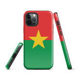 Funda para iPhone 15, 14, 13, 12, 11 Pro Max Plus Mini con bandera de Burkina Faso, regalo de recuerdo de viaje