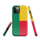 Funda para iPhone 15, 14, 13, 12, 11 Pro Max Plus Mini con bandera de Benín, regalo de recuerdo de viaje