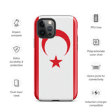 Funda para iPhone 15, 14, 13, 12, 11 Pro Max Plus Mini con la bandera de Chipre del Norte, regalo de recuerdo de viaje