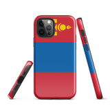 Mongolia Mongolian Flag iPhone Case 15 14 13 12 11 Pro Max Plus Mini Gift Travel Souvenir