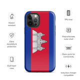 Funda para iPhone 15, 14, 13, 12, 11 Pro Max Plus Mini con bandera de Camboya, regalo de recuerdo de viaje