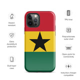 Ghana Ghanaian Flag iPhone Case 15 14 13 12 11 Pro Max Plus Mini Gift Travel Souvenir