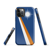 Funda para iPhone 15, 14, 13, 12, 11 Pro Max Plus Mini con bandera de las Islas Marshall, regalo de recuerdo de viaje