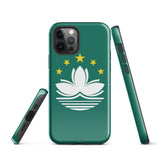 Funda para iPhone 15, 14, 13, 12, 11 Pro Max Plus Mini con bandera de Macao, regalo de recuerdo de viaje