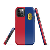 Liechtenstein Liechtensteiner Bandera iPhone Caso 15 14 13 12 11 Pro Max Plus Mini Regalo Recuerdo de viaje