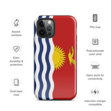 Funda para iPhone 15, 14, 13, 12, 11 Pro Max Plus Mini con bandera de Kiribati, regalo de recuerdo de viaje