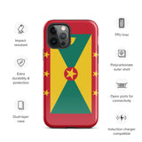 Grenada Grenadian Flag iPhone Case 15 14 13 12 11 Pro Max Plus Mini Gift Travel Souvenir
