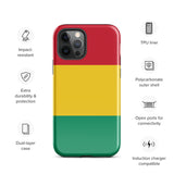 Funda para iPhone 15, 14, 13, 12, 11 Pro Max Plus Mini con bandera de Guinea, regalo de recuerdo de viaje