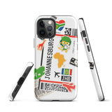 Johannesburg Südafrika Afrikanische Flagge iPhone Hülle 15 14 13 12 11 Pro Max Plus Mini Geschenk Reise Souvenir