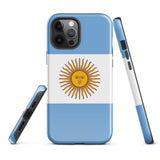 Argentina Argentinian Flag  iPhone 15 14 13 12 11 Pro Max Plus Mini Phone Case iPhone Tough Rugged Protective iPhone case