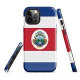 Costa Rica Rican Flag iPhone 15 14 13 12 11 Pro Max Plus Mini Phone Case iPhone Tough Rugged Protective iPhone case