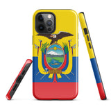 Ecuador Ecuadorianische Flagge iPhone 15 14 13 12 11 Pro Max Plus Mini Handyhülle iPhone Robuste Schutzhülle