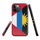 Antigua and Barbuda Flag iPhone case 15 14 13 12 11 Pro Max Plus Mini Antigua and Barbuda Bandana Map Gift Ideas
