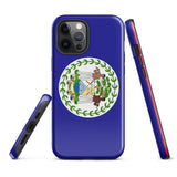 Belice Funda para iPhone con la bandera de Belice 15, 14, 13, 12, 11 Pro Max Plus Mini Ideas de regalo Mapa del país Horizonte Regalo para ella Ideas para él Recuerdo de viaje